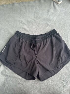 lululemon athletica Black Women's Lightweight Run Shorts with Drawstring
